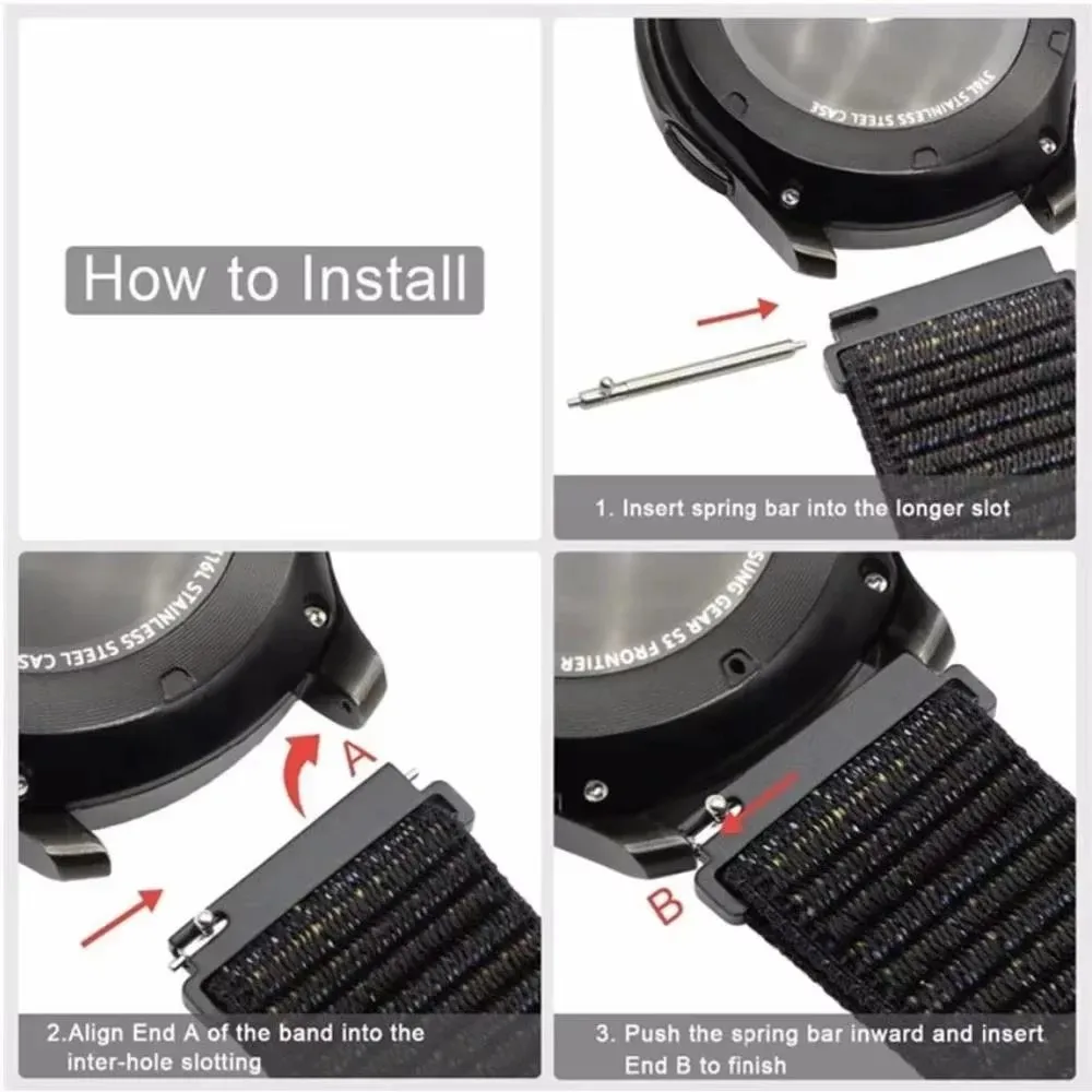 Versatile Nylon Watch Strap - Multiple Sizes