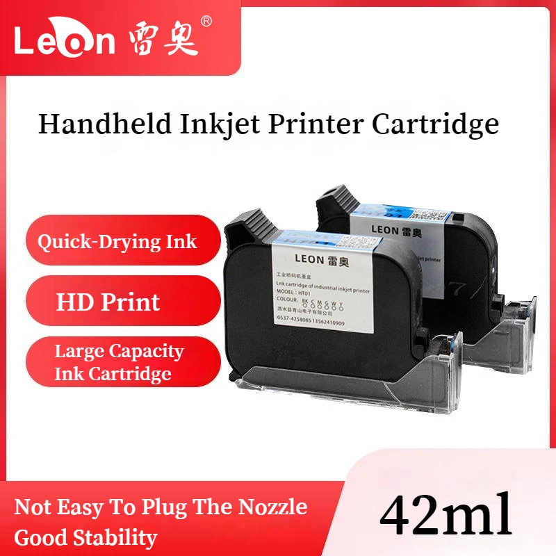 

HT01 12.7mm/25.4mm Handheld Inkjet Printer Quick-drying Cartridge High Adhesion UHD Invisible Anti-counterfeiting Eco-solvent