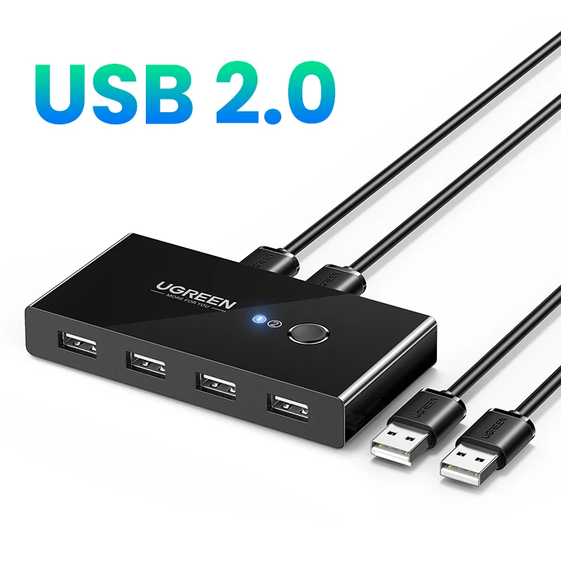 UGREEN USB KVM Switch USB 3.0 2.0 Switcher for Xiaomi Mi Box Keyboard Mouse Printer Monitor 2 PCs Sharing 4 Devices USB Switch _ AliExpress Mobile
