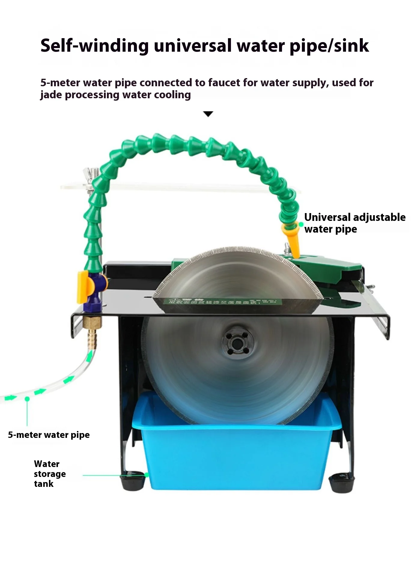 Multifunctional Table Saw Stone Polishing Tool Small Jade Emerald Cutting Engrav