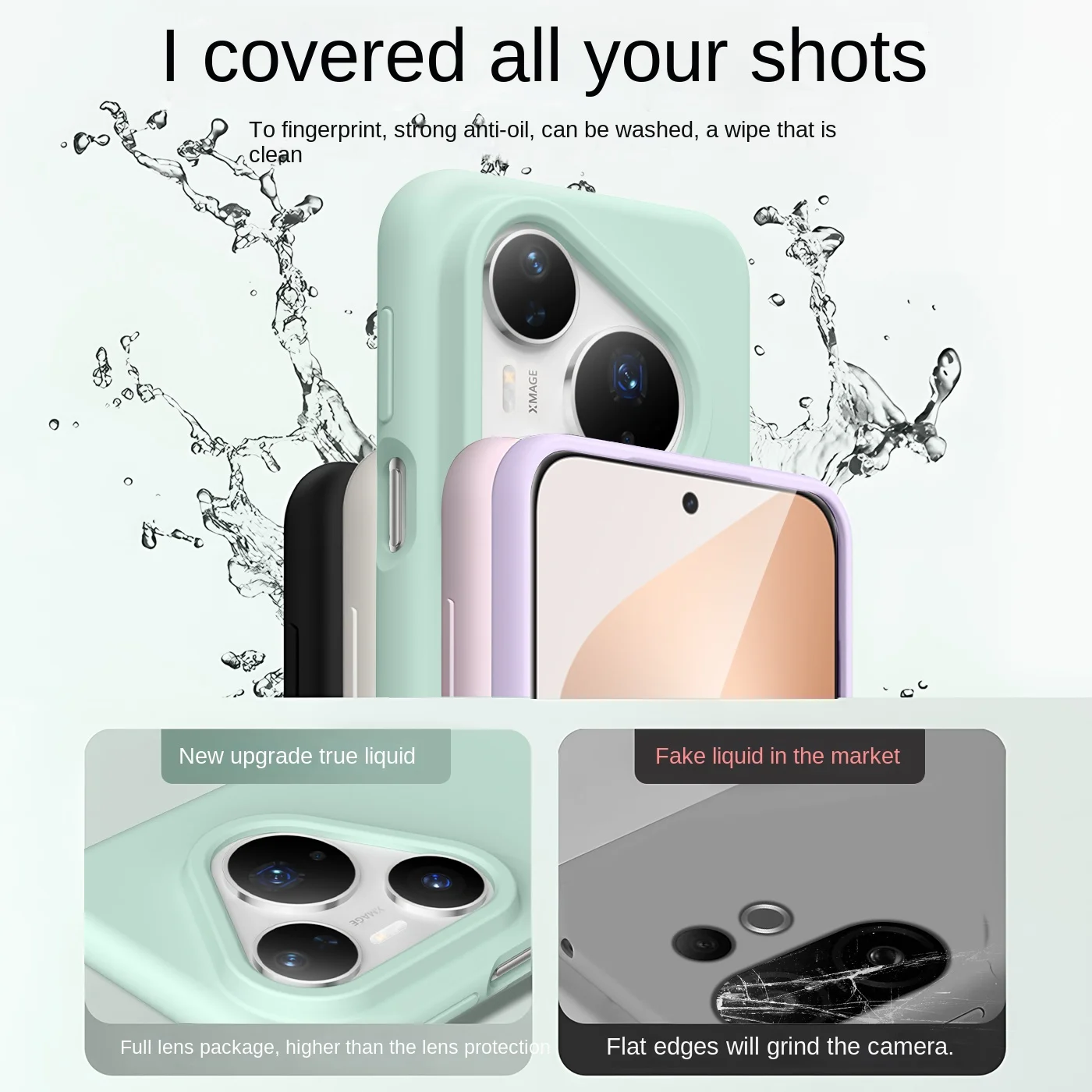 Premium Shockproof Liquid Silicone Phone Case - Luxury Protective Back Cover
