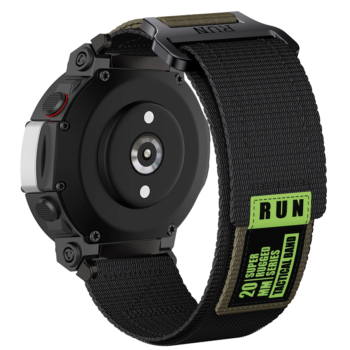 Enhanced Tactical Nylon Band - Ultra Elastic Loop Strap for Smartwatch Sport Bracelet
