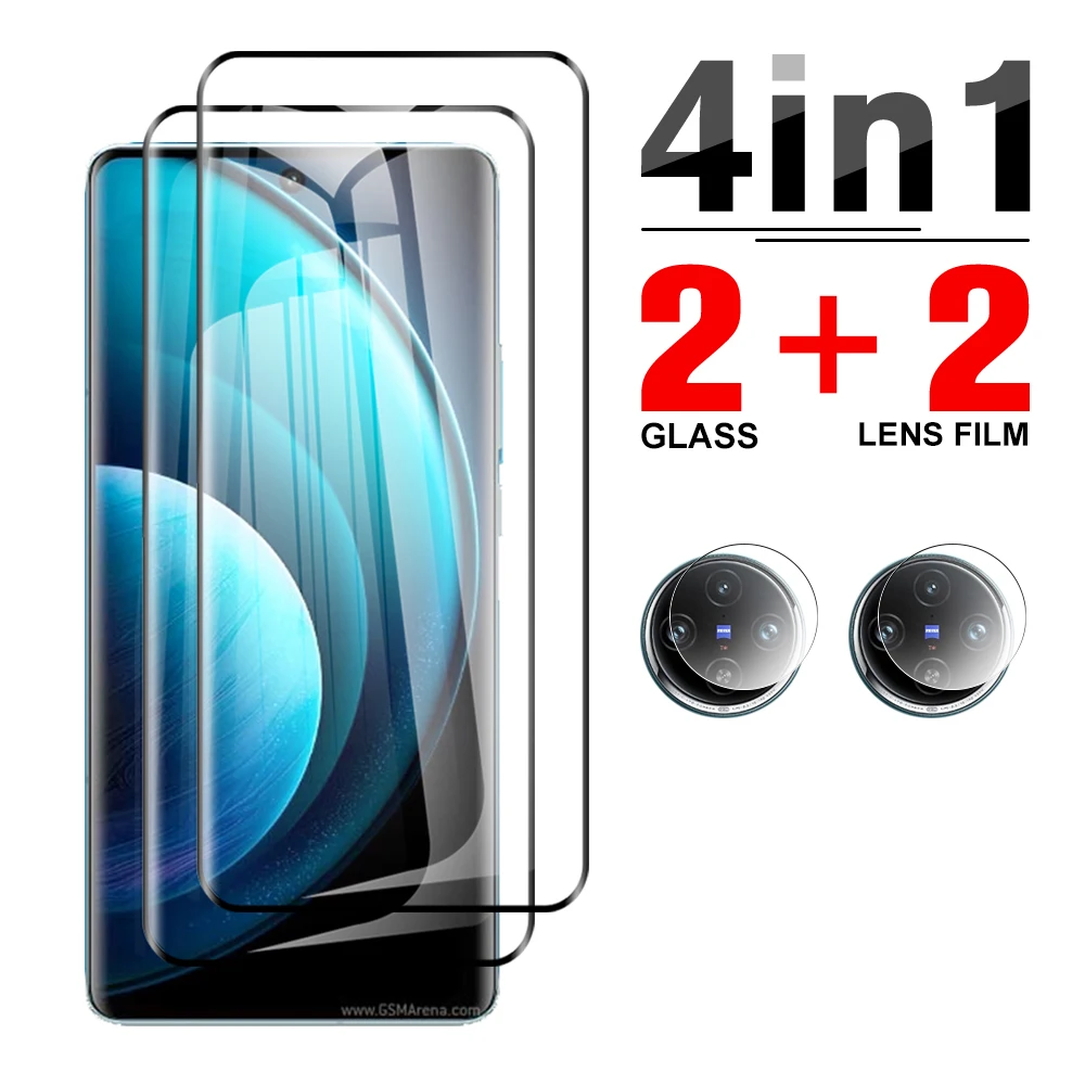 Vetro Protettivo 4 In1 Hd Per Vivo X100 Pro 2023 20D 3D Proteggi Schermo Curvo Vivox 100 100Pro X 100 6.78 Pollici Vetro Per Fotocamera