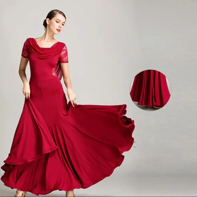 Vestidos de baile de competición de salón para mujer, falda de Flamenco  barata, vestido de Salón Estándar elegante de alta calidad, nuevo diseño,  2024 - AliExpress