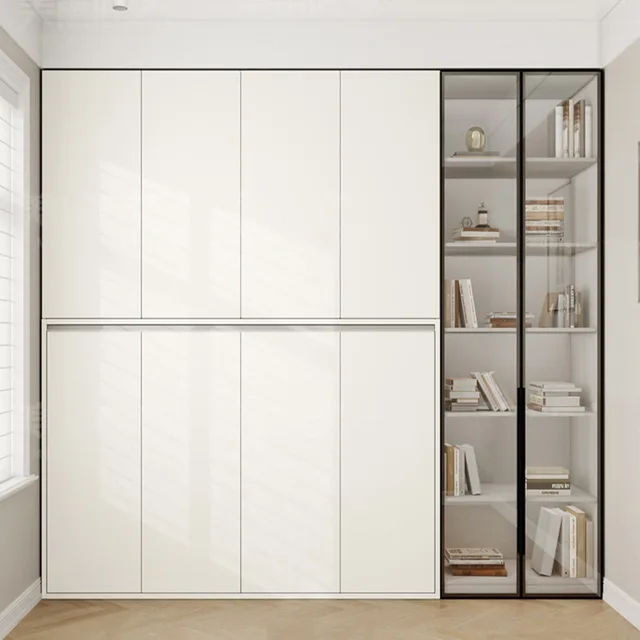 Rollover invisible bed wall small apartment study wardrobe integrated folding wall multi-functional hidden 4 Rollover invisible bed wall small apartment study wardrobe integrated folding wall multi-functional hidden 4