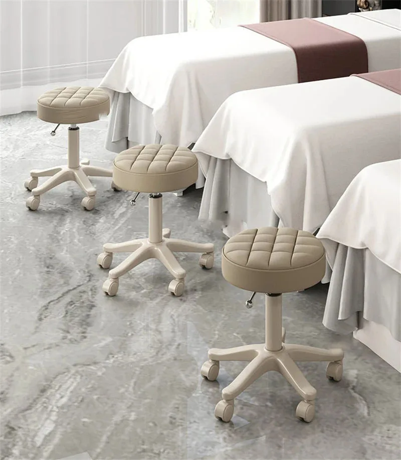Description Picture 5 of itemLight Luxury Barber Chairs Simple Lifting Pulley Manicure Large Work Chairs Beauty Salon Special Stool Home Back Makeup Chair