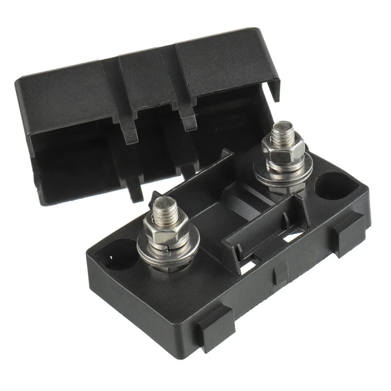 2 X ANS-H Car Fuse Holder And 2 X High Current Bolt On Midi Fuses 40A Amp Plastic Car Flat Fuses For Cars, Trucks, Vehicles 50A