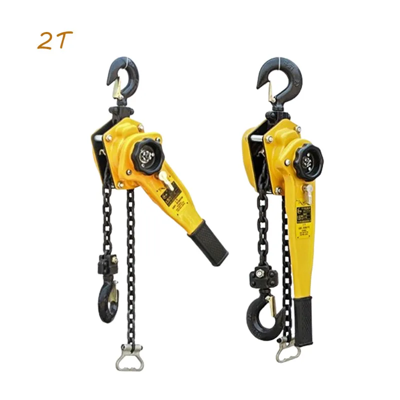 Pulling Wrench Hoist Manganese Steel Hook Hand Chain Hoist Portable Lever Block Inverted Chain Tightener 0.75t/1t/1.5t/2t