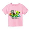 Summer Funny Children T-shirt Cotton Pvz Plants Vs Zombie Plants Print Kid T Shirts Game Garden Warfare Plants Baby Tee Clothing 2