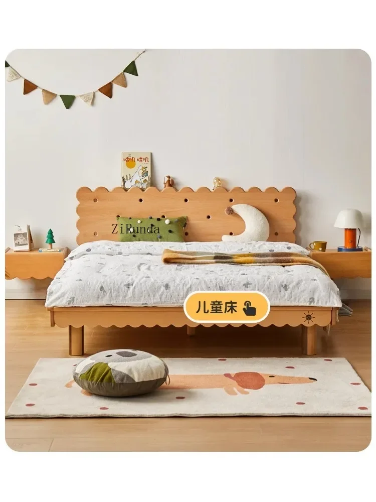 *All Solid Wood Children's Bedside Table Simple Modern Storage Cabinet Bedroom Small Storage Cabinet