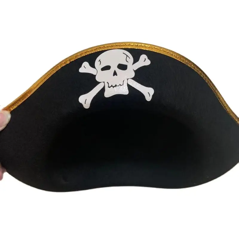 Boy Party Clothes Skull Pirate Cape Cosplay Costume Children's Pirate Cloak Hat Toy Set Halloween Birthday Party Gifts Kids Cosplay Costume Superhero Cosplay Costume