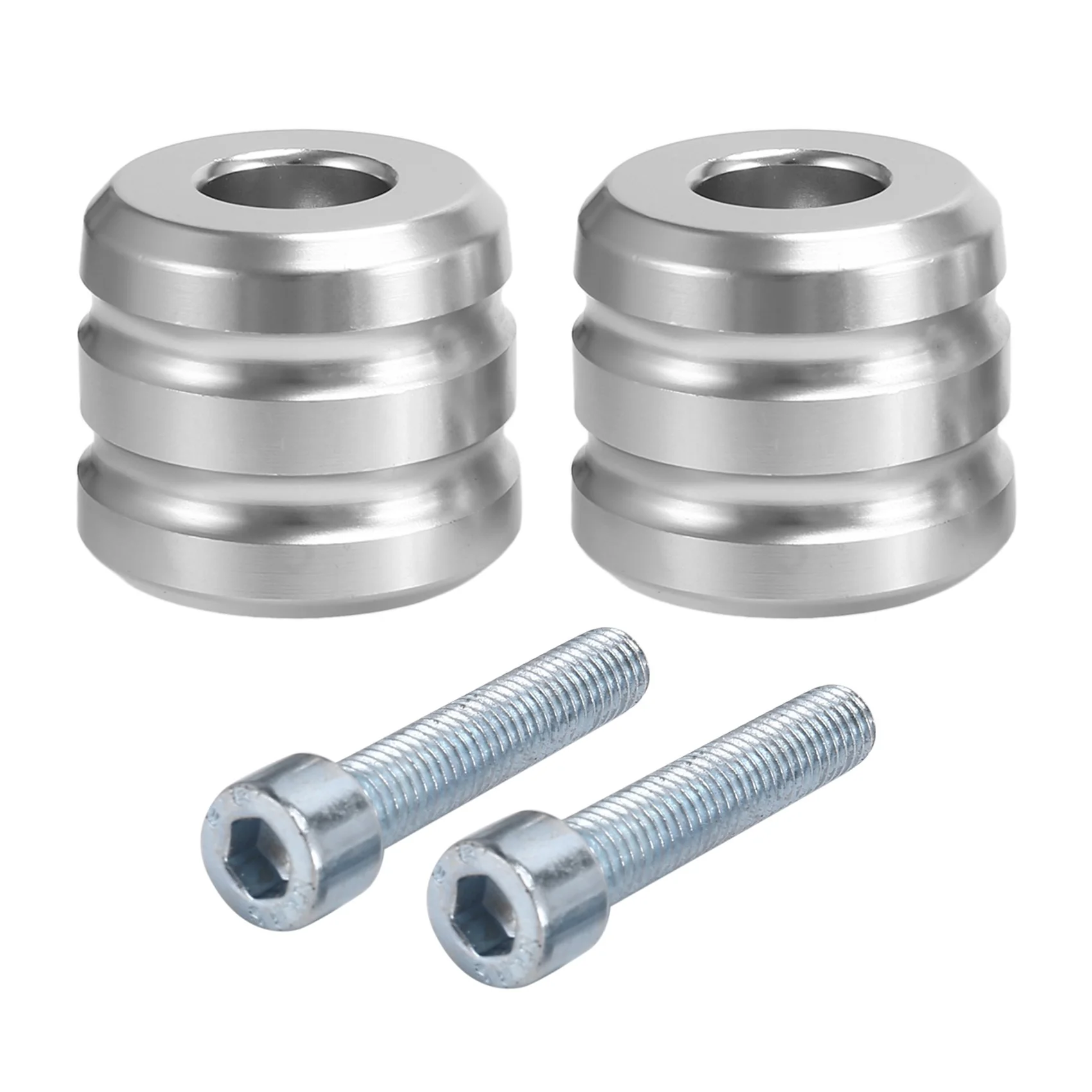 Motorcycle End Bar Counterweight Handlebar Grips End Rod Ends Caps For Yamaha Tracer9 Tracer 9 Gt 2021-(Silver)