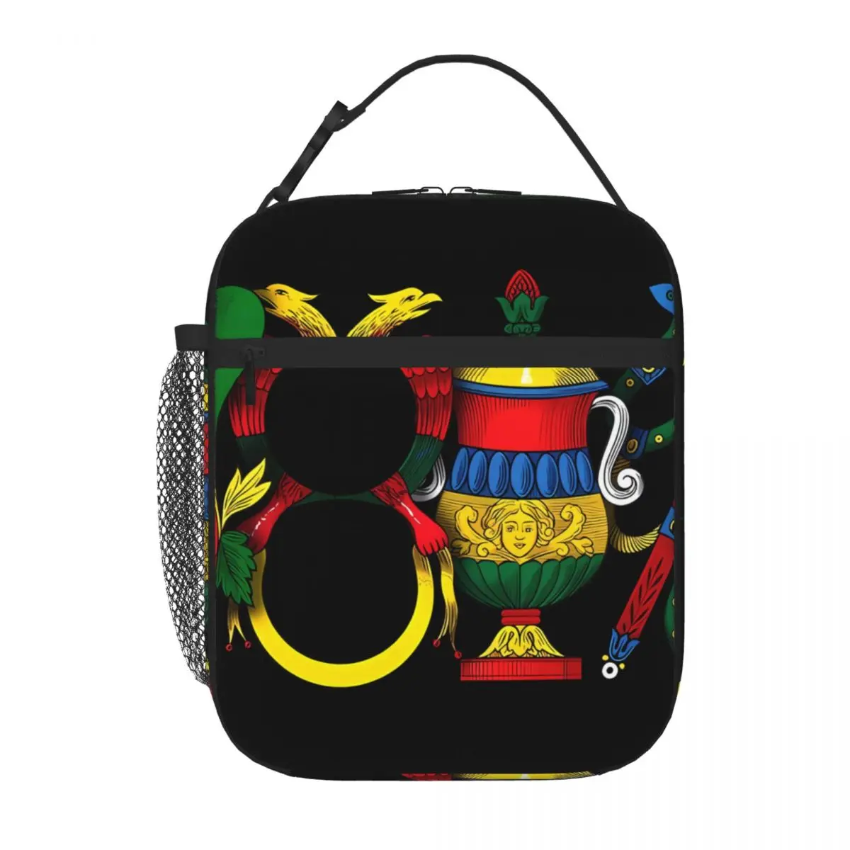 Italian Aces Briscola Lunch Tote Thermal Bag Lunch Box Bag Thermo Cooler Bag