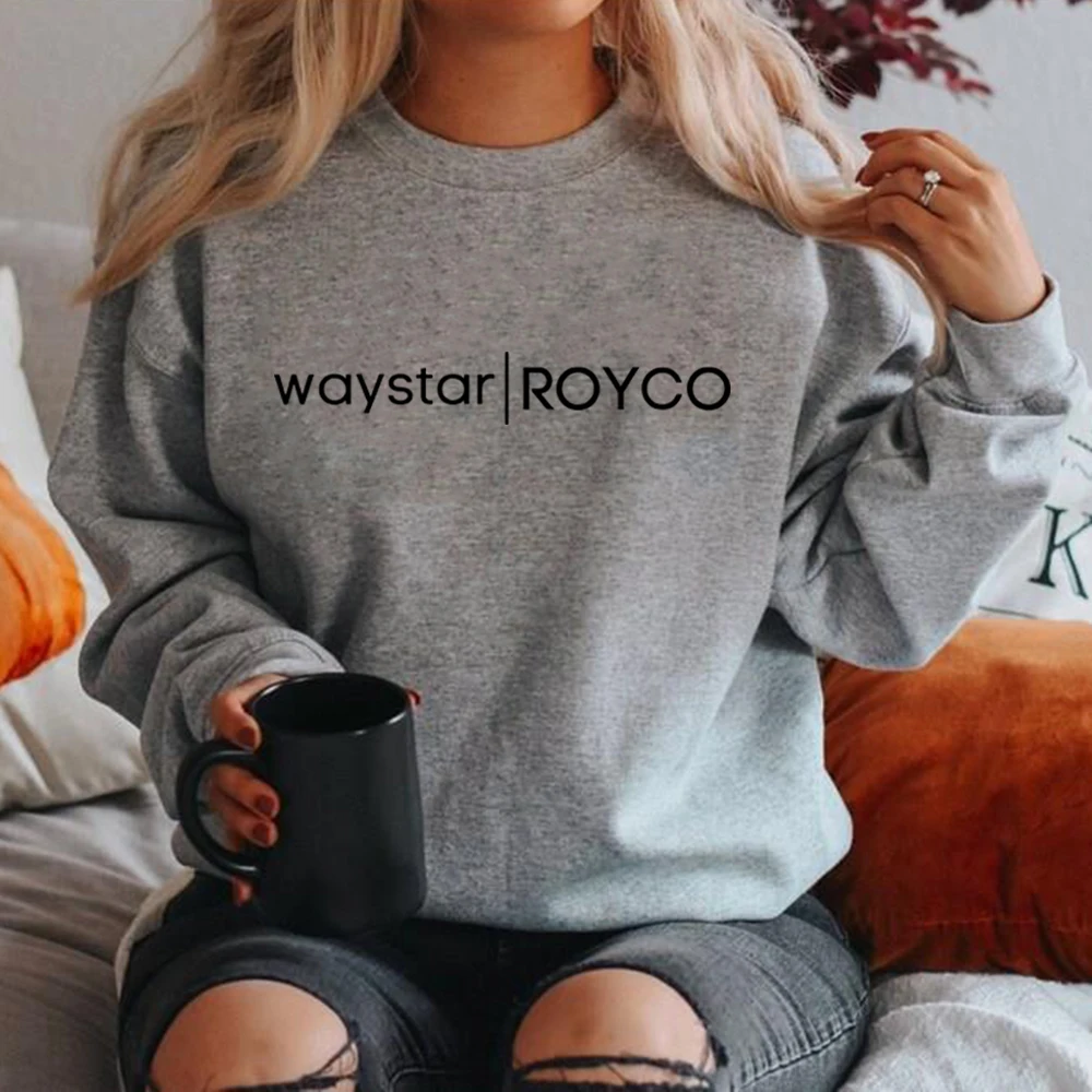 

Свитшот Waystar Royco, свитшоты с круглым вырезом, пуловеры с длинным рукавом в стиле унисекс, свитшот с надписью вечерние, повседневные топы