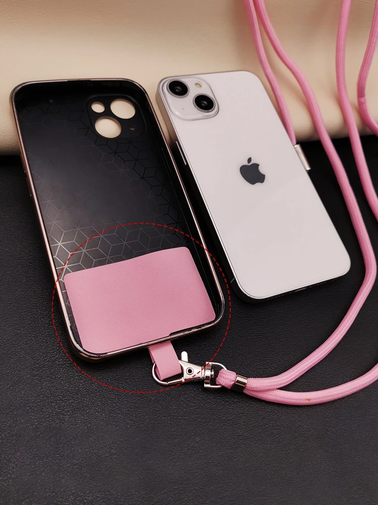 Adjustable Crossbody Phone Lanyard Necklace with Safety Clip