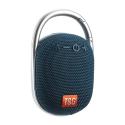 Compact Waterproof Bluetooth Speaker with Enhanced Bass and FM Radio (Blue)