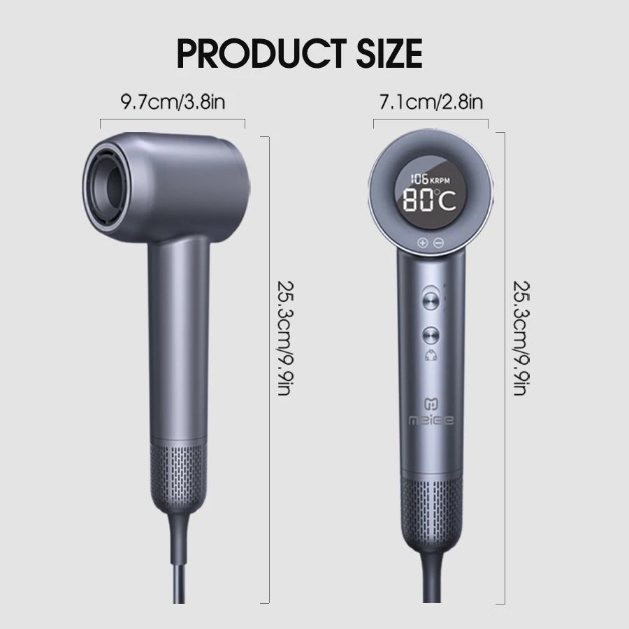 Hair dryer high-speed negative ion