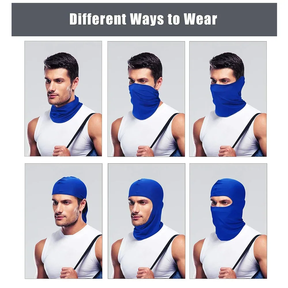 1Pcs Tactical Balaclava Face Mask UV Shield Summer Cooling Full Face Cover for Men Women Sun Hood Motorcycle Riding Outdoor