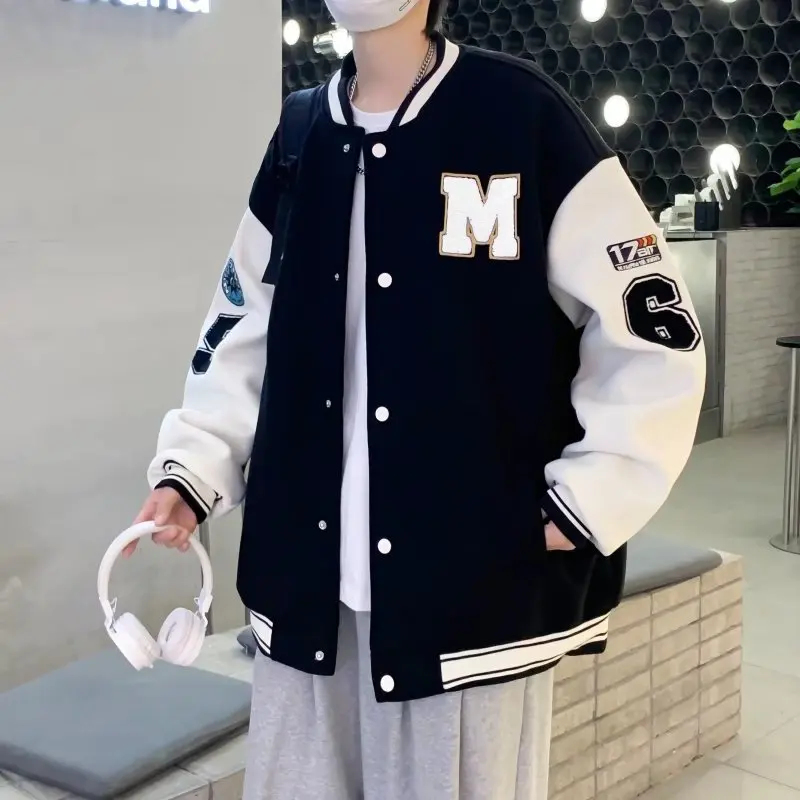 

2024 Spring Casual Baseball Uniform New Fashion Brand Stand Collar Fashion Men's Clothing