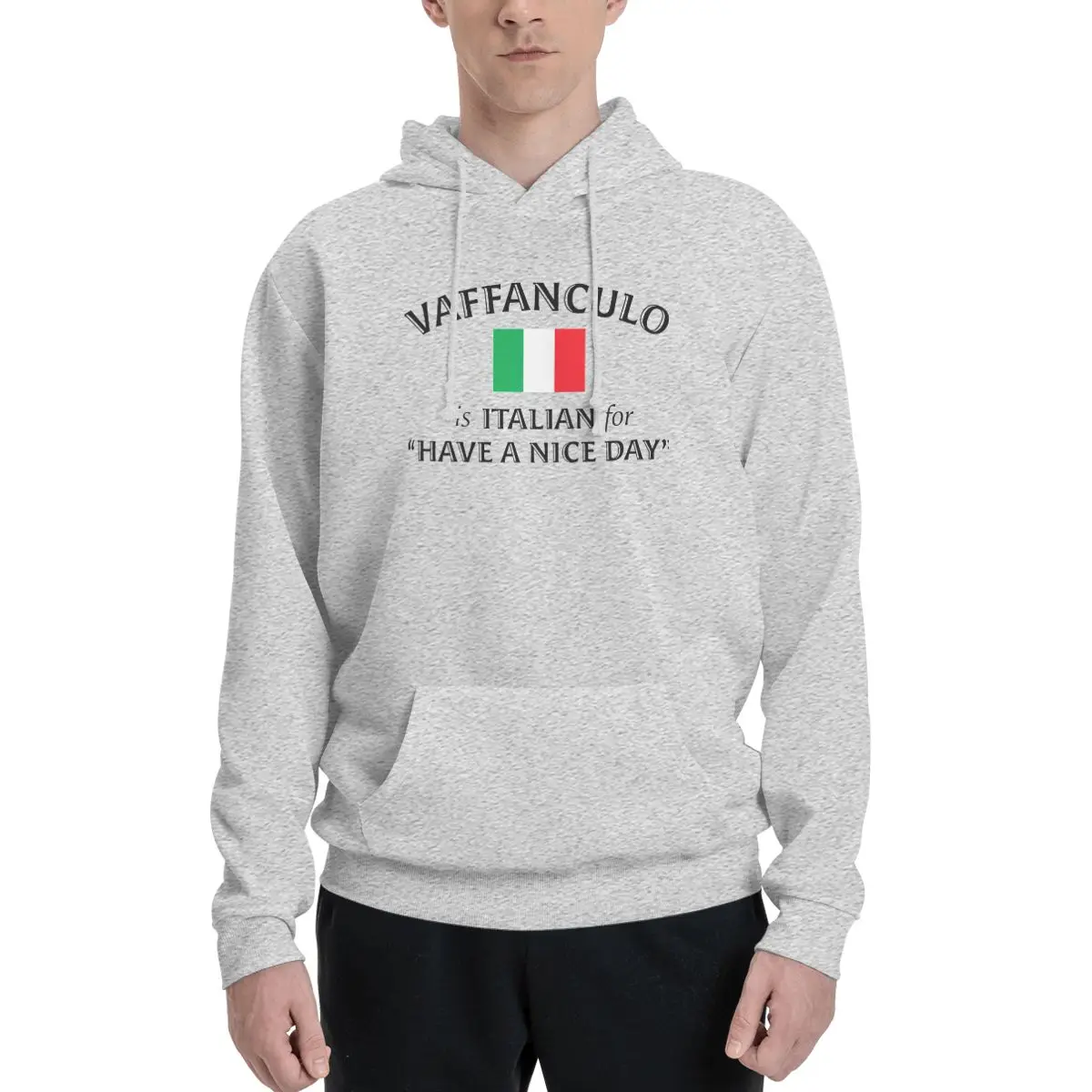 

Vaffanculo Funny Gifts Sarcastic Italy Polyester Hoodie Men's sweatershirt Warm Dif Colors Sizes