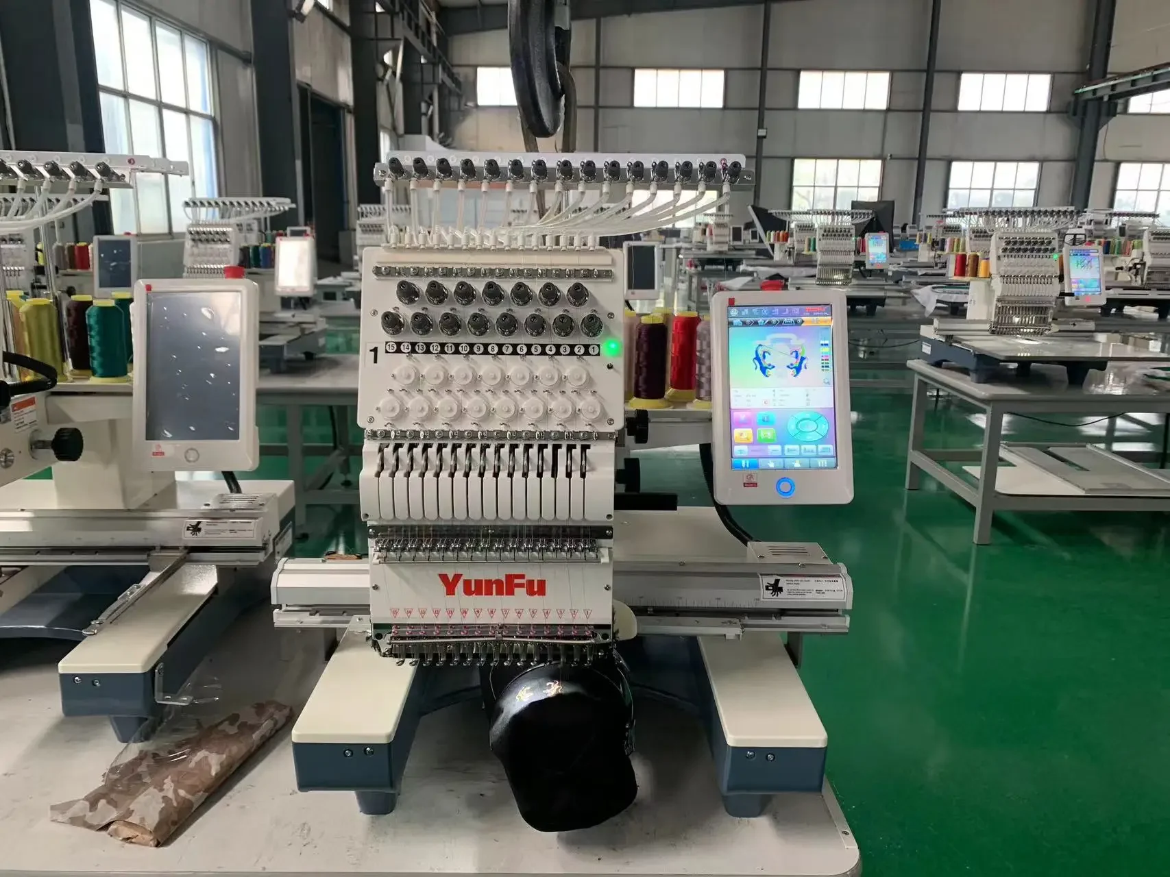 YunFu Machinery Fully Automatic Embroidery Machine Single