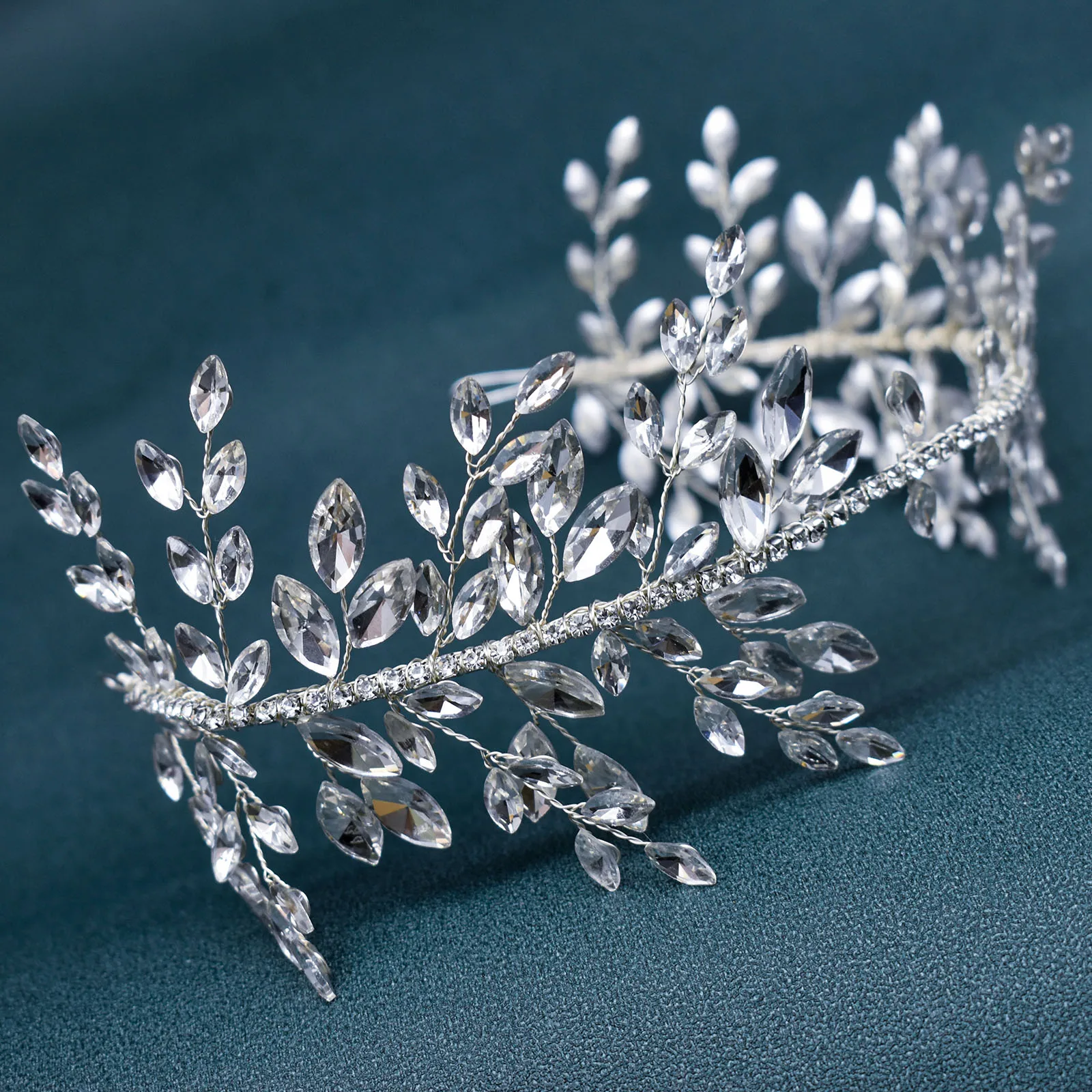 DZ077 Baroque Headband Wedding Hair Accessories Fashion Bridal Hair Tiaras Bride Headdress Soft Hair Band Bride Hairbands