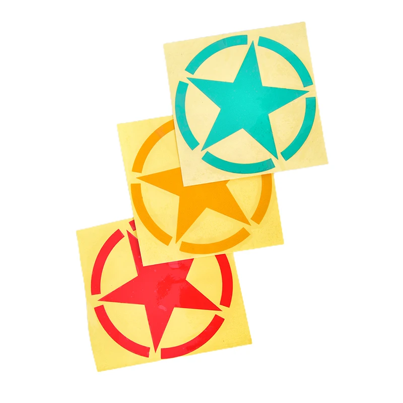 Motorcycle Sticker Decals G056 10x10cm Reflective Stars Motorcycle Safety Stickers Bike Helmet DIY Sticker Motorcycle GP ATV Fans Cars Sticker Decals