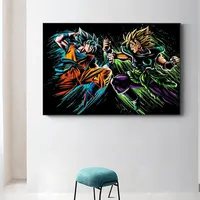 Goku x Vegeta Canvas Wall Art