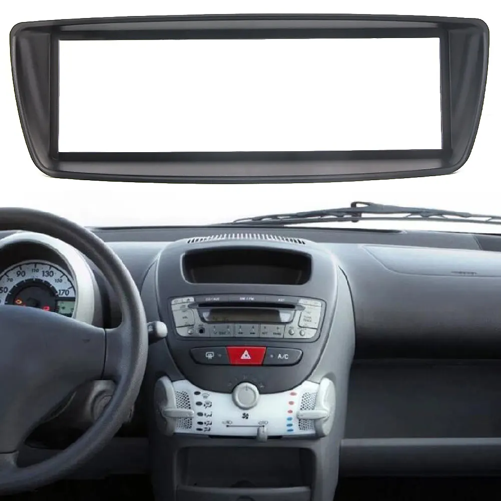 

1 Din Car Stereo Radio Fascia Panel Plate Trim Kit Frame for Citroen C1 for Toyota Aygo Ab for Peugeot 107