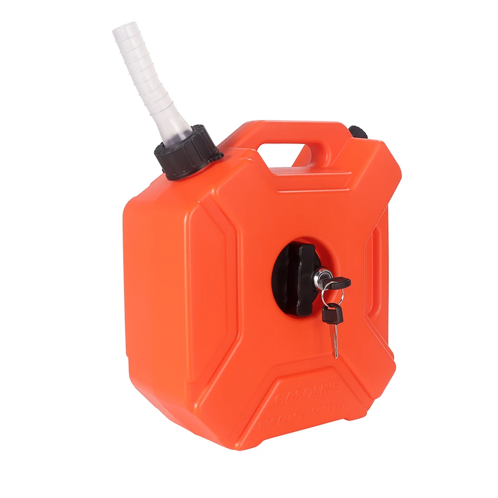 3L/5L Tragbare Kunststoffdosen Gas Kraftstofftank Notfall Backup SUV Motorrad Zubehör Benzin Diesel Lagerung Gastank mit Schloss – Detail 30