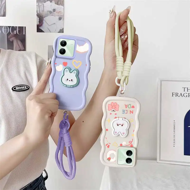 Lucky Day Phone Case Set with Lanyard & Rabbit Stand