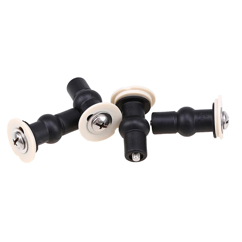 Toilet Seat Hinges Bolt Expanding Small Universal Toilet Seat Screws Rubber Top Nuts Screw Fixings Blind Hole Fittings 2/4Pcs toilet seat accessories toilet hinge replacement