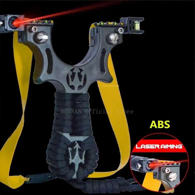 High Precision Hunting Laser Resin Slingshot with Rubber Band Outdoor Sports Shooting Accessories Catapult 6