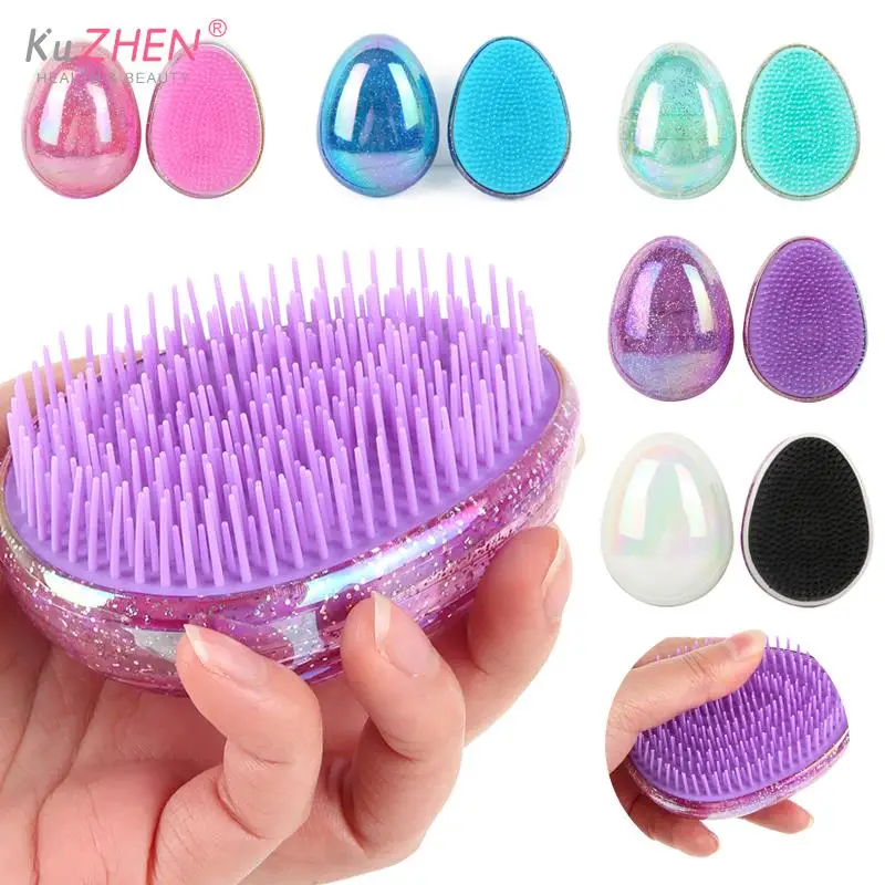 Hair Brush Comb Egg Round Shape Soft Styling Tools Hair Brushes Comb Hair  Care Comb for Travel