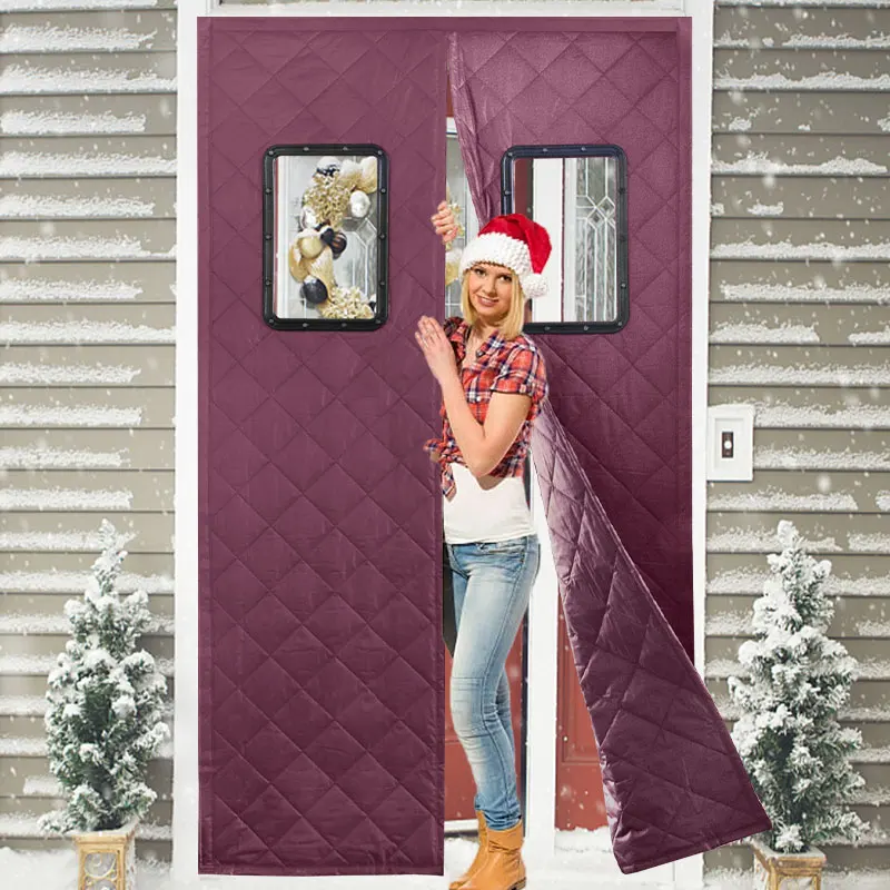 Temporary Magnetic Screen Door Insulated Privacy Protection Door Curtain  Windproof Waterproof Thermal Ideal for Winter Temporary - AliExpress