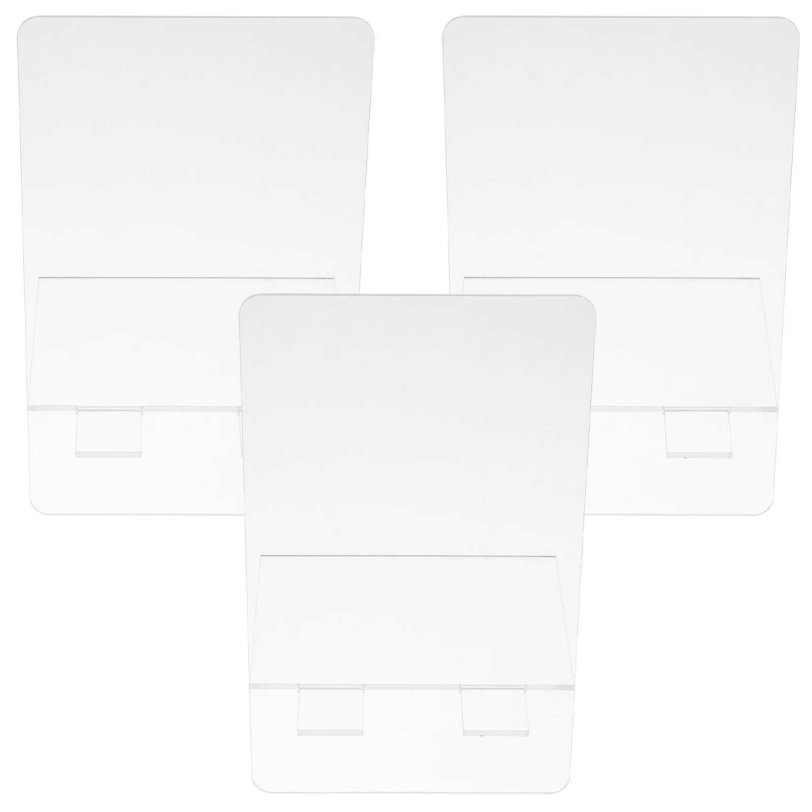 

3 Pcs Desktop Erase Board Tabletop Small White Boards Memo Message Multi-function Acrylic Writing Student Dry Note