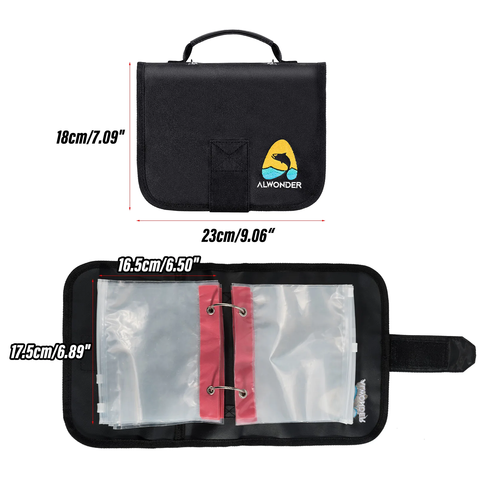 Organiseur D'appâts De Pêche Enroulable En PVC - Multi-poches Pour Leurres Souples Et Hameçons - Léger Et étanche - Sac De Rangement Pour Matériel De Pêche - 7