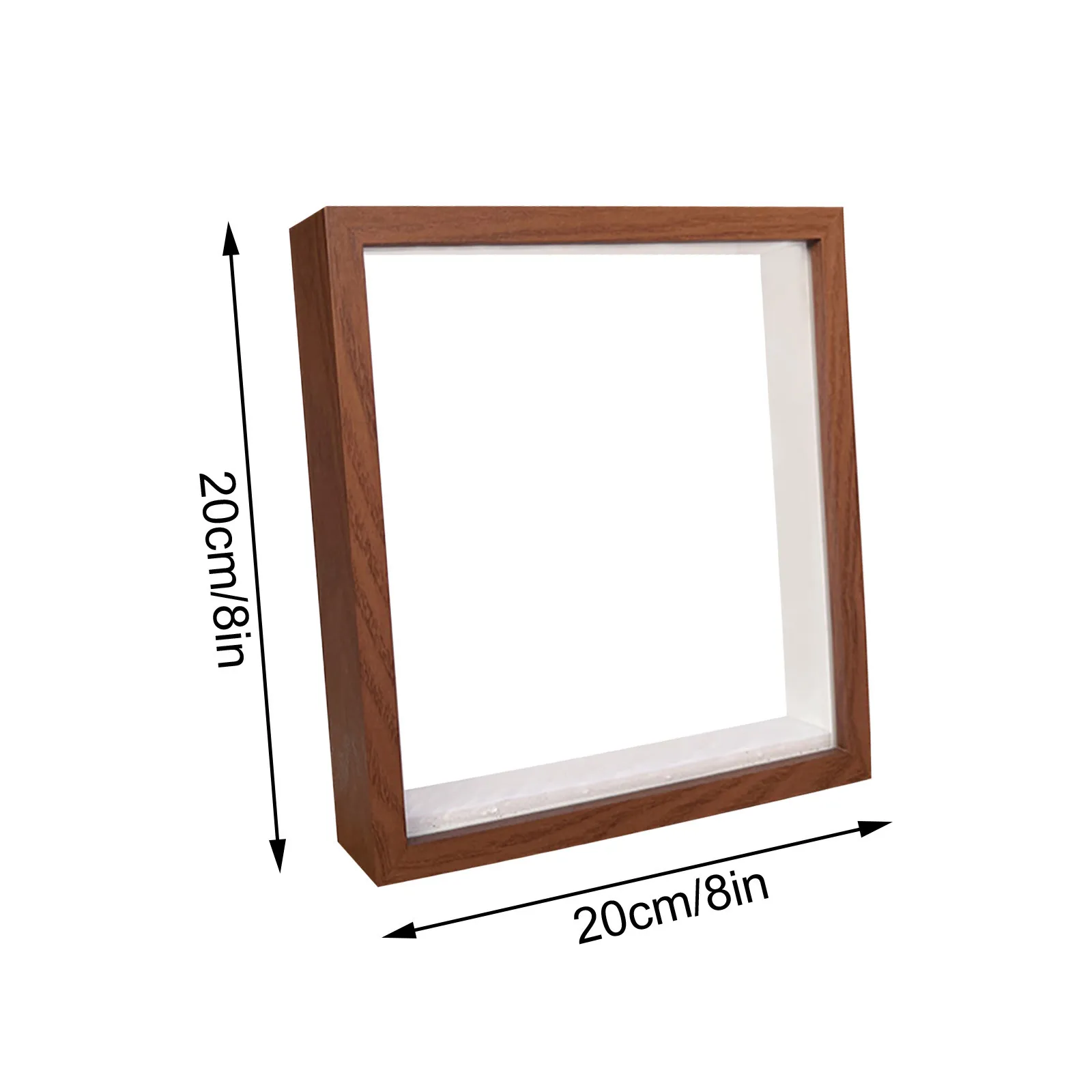 Multipurpose Deep 3d Frame for Filling Money Box Wooden Photo Frame Desktop Ornment Picture Specimens Holder Decor Gift 20x20cm photo frame,wood photo frame,wood frame,wood picture frame,shadow box frame
