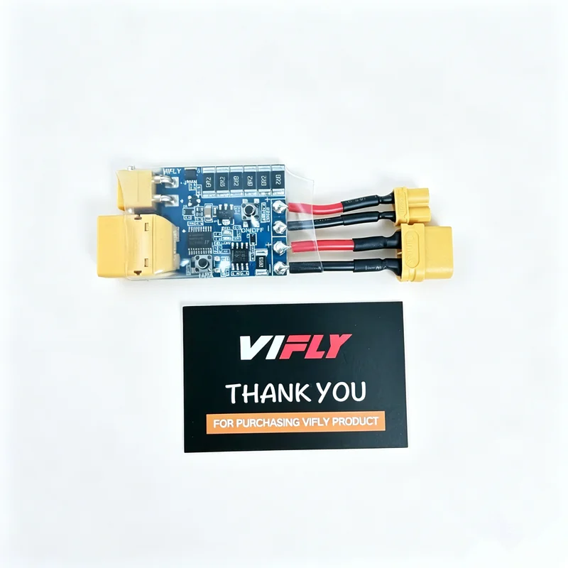 VIFLY ShortSaver 2 Short Circuit Protection Module, XT30 XT60 Input Output 1A/2A Current Limit Anti-Burn Smoke Stopper