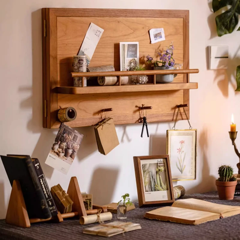 Wooden Storage Shelf Distribution Box Shade Remodeling Decoration Solid Wood Electric Gate Box Home Storage Decoration 3