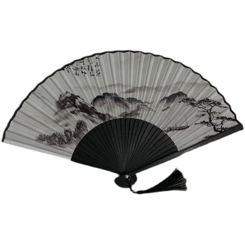 Cute Mini Folding Fan Foldable Festival Portable Antique Folding Fan Hanfu Chinese Ventilador Grande Home Decor Items Luxury