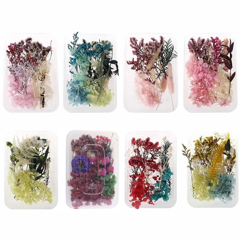 1 Box Real Mix Dried Flowers for Aromatherapy Resin Jewellery Dry Plants Pressed Flower Making Craft DIY Accessories Home