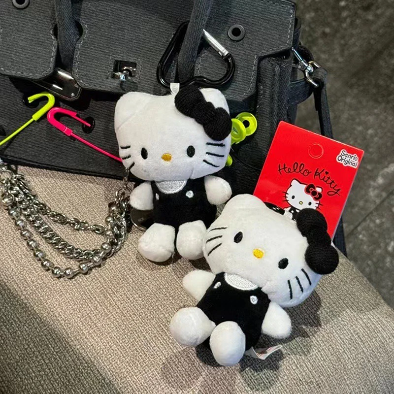 

Плюшевая кукла Hello KITTY Y2K, брелок в форме сердца, милая девушка, мультяшный рюкзак, подвеска, кавайное украшение, детские игрушки, подарки