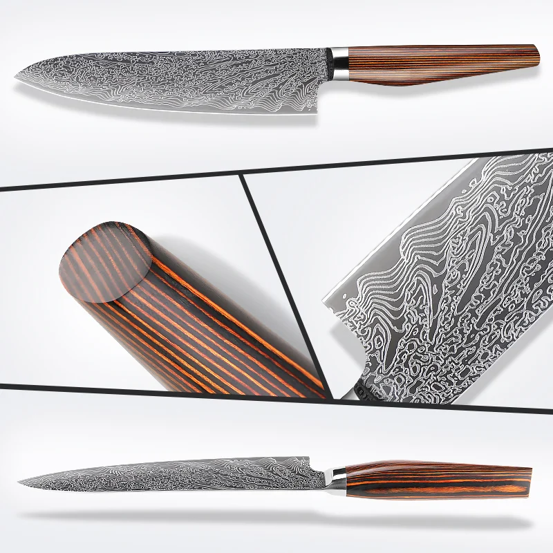 Knifesharks Chef Knife 8 inch - Japanese Super Steel - Razor Sharp, Superb  Edge Retention, Rust-Proof, Stain & Corrosion Resistant Chefs Knives