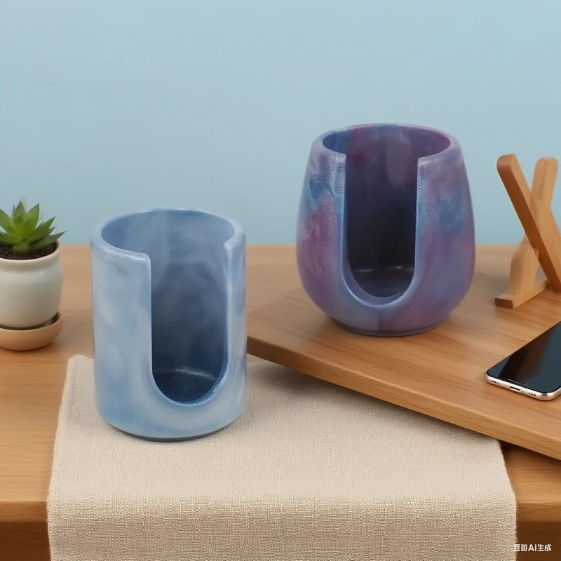 콘크리트 에센셜 오일 캔들 홀더 실리콘 몰드 DIY 석고 시멘트 아로마테라피 퍼니스 왁스 멜팅 퍼니스 디퓨저 몰드