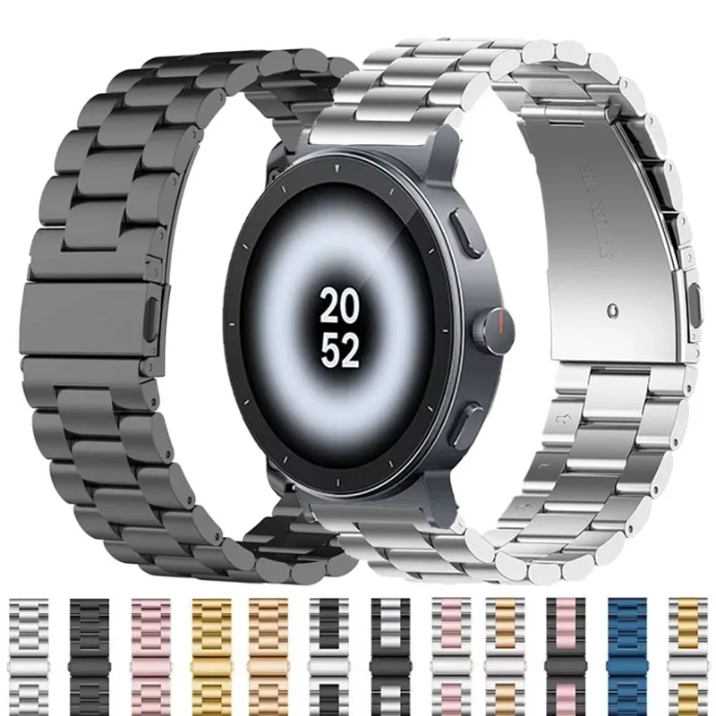 22mm Stainless Steel Watch Strap - Premium Metal Bracelet and Correa Belt