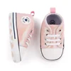 2024 Newborn Sequined Canvas Baby Sneakers Casual Baby Boys Girls Toddler Multi-Color Soft Sole Non-slip Walking Shoes 3
