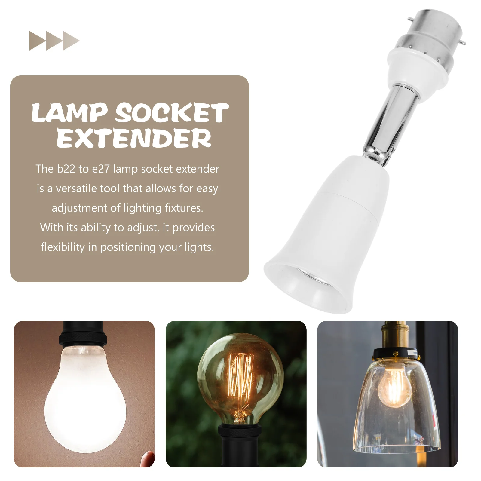 B22 To E27 Socket Extender Light Bulb Adapter Lamp Base Converter Electric Extension Sockets Lighting Accessories socket converter,lamp socket adapter,lamp socket extender