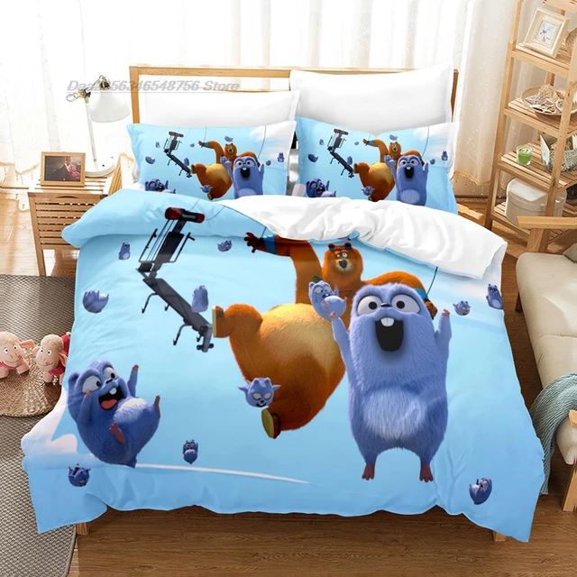 Grizzy e The Lemmings Set di biancheria da letto singolo Twin Full Queen  King Size Set di lenzuola per camera da letto per bambini Aldult stampa 3D  Cartoon - AliExpress