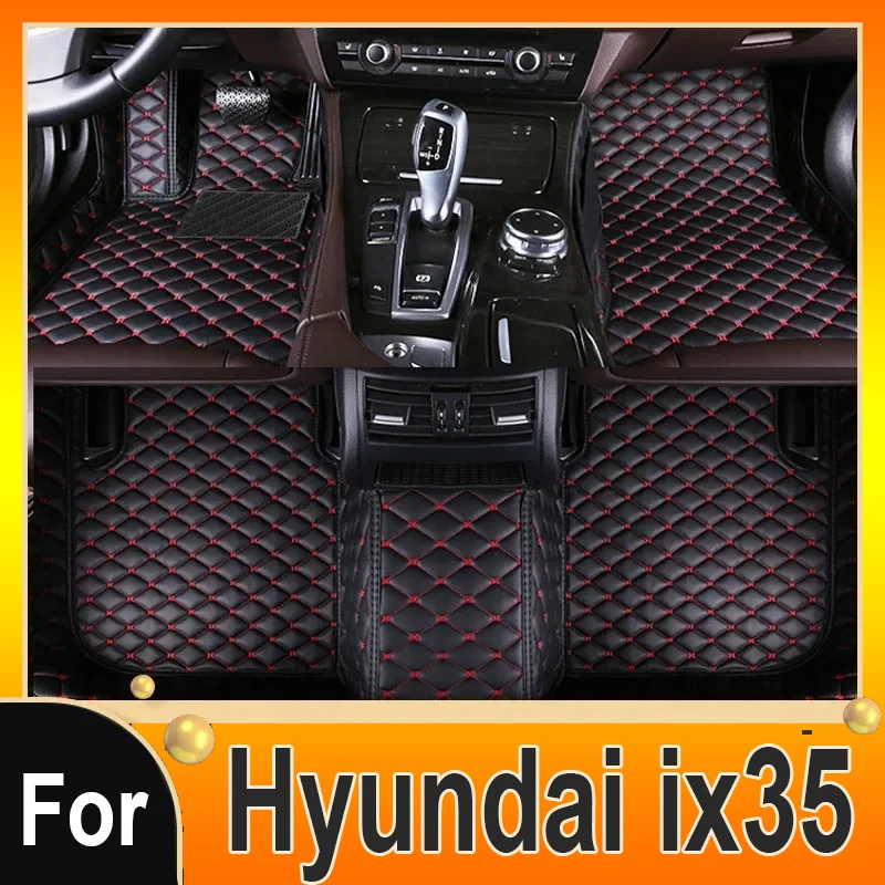 

Коврики для Hyundai ix35 2017 2016 2015 2014 2013 2012 2011 2010, автомобильные коврики, аксессуары для интерьера автомобиля, кожаные коврики